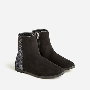 Jcrew crewcutd zip up glitter boots